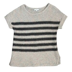 Gap Women's Mohair Blend Striped Short Sleeve Knit Sweater Top XS Multicolor